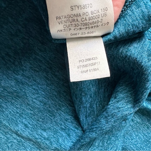 Patagonia seabrooke teal a line athletic skirt size small length 22 inches - Picture 7 of 9